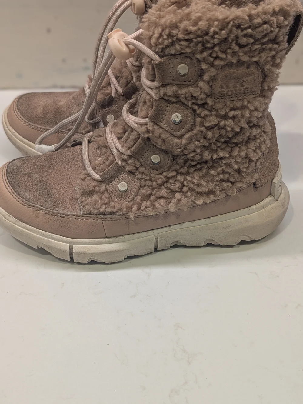 Sorel Girls Cozy Sherpa Boots - Taupe